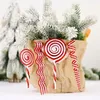 Dekoracje świąteczne PCS Tree Candy Cane Lollipop Wiselant Xmas wiszące ozdoby do dekoracji zapasy