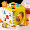 Montessori Game Baby Activity Cube Forme Match Topter Box Numéro de couleur Horloge Math Kit éducatif Interactive Toys for Kids Gift 220706