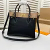 53823 Designer luxury handbags purse On My Side bags elegant stitching fine grain calf shoulder strap handbag