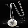 Pendant Necklaces Fashion Bohemia Shell Stainless Steel Long Necklace Women Mermaid Silver Color Chain Collar Mujer N18299S08Pendant