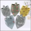 Party Favor Event Supplies Festive Home Garden Baby Cotton Saliva Towel Soft Mti Flower Type Dhibs