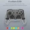Game Controllers & Joysticks Wireless Transparent Switch Pro Controller For Adjustable Turbo Vibration Motion Gyro Ergonomi Phil22