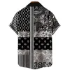 Mens Clothing 3D Hawaiian Shirt Men Fashion Cashew Flower Geometric Printed Shirts Singlebreasted Shirt For Men Tops 220527