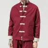 QNPQYX Kimono Jacket Men 2022 Men Cotton Jacket China Style Closure Button Kongfu Coat Male Loose Parchwork Cardigan Overcoat 5XL