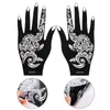 NXY Temporary Tattoo 2pcs Waterproof Sticker Hand Decal Henna Stencil Diy Body Art Template Wedding Party Makeup Tool 0330