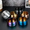 9*5cm Medium size Stainless steel Ashtrays Windproof and fall proof hotel bar ashtray Holder box