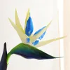 Decorative Flowers & Wreaths 1pcs High-end Artificial Flower Single Branch Bird Of Paradise Home Decoration Simulation Fake Plants Decor Wed