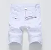 2023 neue Herren Distressed Ripped Short Jeans Modedesign Lässige knielange Skinny Silm Fit Shorts Hip Hop Denim Streetwear