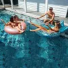 Горячий бассейн поплавок детей русалка плавать кольцо детское надувное плавание кружок Дети парят круговые трубки