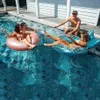 Hot Pool float barn sjöjungfru Swim Ring baby Uppblåsbar simning Circle Barn Simmningar Cirkelrör Pooler Leksaker flyter