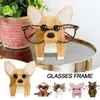 Jewelry Pouches Bags Glasses Frame Cute Animal Christmas Gift Pet Wooden Sunglasses Display Stand Wynn22