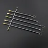 Wax dabber outils rétractable télescopique métal fumer argent dab outil bâton cuillère oreille pick oreille pick nettoyant pour herbe sèche titane clou Portable Remover Curette DHL