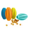 5cm/7cm/11cm pet watermelon ball toy dog interactive bouncing natural rubber leaking tooth cleaning 220423