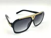 Occhiali da sole alla moda Occhiali montatura in acetato Evidence Millionaire Occhiali da sole Designer Lenti da 64 mm per uomo Donna Better Black Cases242D