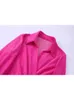 PB&ZA Women 2022 summer New Chic Fashion Double placket mini Dress Vintage Long Sleeve Female Dresses Vestidos Mujer T220804