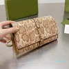 2022-Designer Women Jackie Python Bag Luxurys Designers Tassen Italië merk Serpentine Mini Chain Crossbody Handtassen Vrouw Lederen portemonnee Turnes