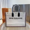 2022 Женская модная дизайнерская сумка-тоут Rive Gauche Сумка для покупок Прохладные сумки через плечо Практичная большая емкость Женский кошелек для монет Холст Сумки для женщин