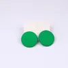 Nowe okrągłe kolczyki z farbą do sprayu dla kobiet proste modne akrylowe cukierki kolorowe biżuteria do uszu Koreańskie akcesoria Dught249d