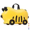 Детский багаж ребенок чемодан шкафчик сумочка для мальчика девочка детская игрушечная коробка рисунок может сидеть на выборе езды J220707