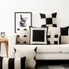 Pillow Case Nordic Geometry Black White Cushion Pillow Cover Home Decorative Office Sofa Linen PillowCase 45x45cm 220623