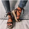 Sommer Frauen Schlange Sandalen Plattform Heels Cross Strap Ankle Spitze Peep Toe Strand Party Damen Schuhe Zapatos Sandalen 220610