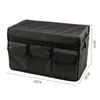 Bilarrangörstrock med lock Miljövänliga Multi-fack Durable Collapsible Cargo Storage Box Container för Auto Truck SUV