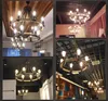 Hängslampor lam retro industriell vindbar restaurang klädbutik amerikansk kreativ däck smidesjärn personlighetslampor