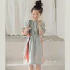 Mädchen Kleider Sommer Große Mädchen Kleid Colorblock Baumwolle Teenager Kinder Prinzessin Party Kleider Mode Kinder Kleidung Mutter Tochter DressGirl'