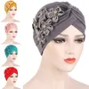 Beanie/Kafatası Kapakları 2022 Moda Kadınlar Çiçek Türban Kapak Düz Renk Müslüman başörtüsü Bonnet İç Hijabs Arap Head Sargılar Şapka Hijib Davi22