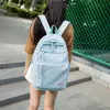 Bolsas escolares para meninas grandes para adolescentes mochilas nylon à prova d'água para adolescentes bolsas de estudante big faculdade faculdade schoobag azul lj201225