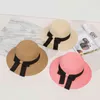 Moda alta qualidade grande arco design sun chapéu verão tampão uv proteção aba esfera lady chapéu chapéu chapéu para lady beach shade chapéu g220301