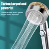 Turboladdad duschhuvud justerbart vattentryck duschsprut med filter handhållen universell duschhuvud baddusch munstycke 220525