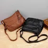 Plånböcker Kvinnor Messenger Purse Retro Style flätat mönster axelväska Lätt rese Satchel crossbody väskor med justerbar strapwallet