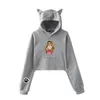 Hoodies للنساء من النوع الثقيل ربيكا جناح Merch Beki Fluffy Crop Top Hoodie Women Harajuku