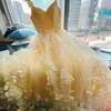 Glitter roxo quinceanera vestidos cinta de espaguete com envoltório doce 15 vestidos 2021 3d flor grânulo vestidos 16 festa de formatura wears3174228