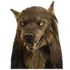 Werewolf Headwear Costume Adults Halloween Party Cosply Wolf Full Face Cover Scary Mask 220722