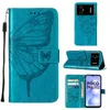 Butterfly Leather Wallet Telefonfodral för Samsung A05 A05S A15 5G S23 FE A24 Moto Power Stylus 2023 G84 G54 G14 Print ID -kortplats Flerhållare Flip Covers Pouch Strap