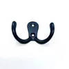 Hooks & Rails Units Alloy Coat Double Heavy Duty Wall Mounted For Hat Hardware Dual Prong Retro Hanger Home AccessoriesHooks