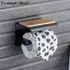 SUS 304 Stainless Steel Black & Mirror Chrome Choice Toilet Paper Holder Tissue Paper Box Roll Paper Holder Bathroom Accessories T200425