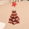 Décorations de Noël PCS Creative Carillons de vent en bois Peint Ornements d'arbre Pendentif Année Décor 2022 Décoration de la maison NavidadNoël