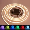 Strips neon strip 5V batterij aangedreven waterdichte diy home decor bord rood blauw roze wit ijs SMD 2835 120leds/m led stripled