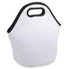 Sublimation Blanks Reusable Neoprene Tote Bag handbag Insulated Soft Lunch Bags With Zipper Design For Work & School FY3499 0726