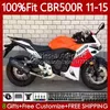 Kit carenature OEM bianco Repsol per HONDA CBR 500 R CC 500R RR 2011 2012 2013 2014 2015 Corpo 126No.93 CBR500RR CBR500 RR 11-15 CBR500R 11 12 13 14 15 Carrozzeria per stampi a iniezione