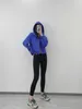 Lu-16 Scuba Hoodies Women's Yoga Sports Leisure Full Zip Jacket Plush Hoodie Gym Clothes Casual Running Fitness Coat