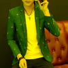 Ternos masculinos Blazers estampa floral jaqueta blazer homem coreano tendência streetwear mass roupa masculino masculino slim fit masculino luxo homem shir