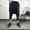 Pantaloncini da uomo Owen Seak Uomo Casual Harem Pantaloni sportivi da uomo Estate Hip Hop High Street Allentato Nero Taglia XLUomo