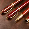 Gel pennen metaal houten korrel neutrale pen retro handtekening hoogwaardige zaken 0,5 vulling kantoor cadeaugel