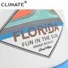 CLIMATE Florida Trucker Cap Hat Miami Seaside Beach Mesh Vacation Sandbeach Sea Wave Surfing for Men Women Youth 220513