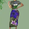 NoisyDesigns Women Bodycon Long Maxi Sukienka Sexy Club Party Sukienki Kobieta Vestidos Hawaiian Hibiscus Prints Vestite Delle Donna 220627