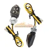 4pcs/lot Universal Motorcycle Mini Smoke Lens Turn Signal Light Hot 5LED 12V Amber Blinker Indicator Lamp Two Wire Moto Bike Flash Turn 신호 조명 전구 무료 선